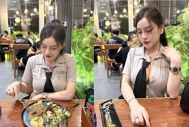 Ăn tối cùng em ngực khủng