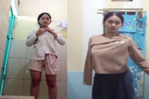 Em nữ sinh mê mẩn khi được ghi hình trong clip sexy