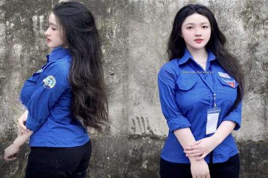 Nét quyến rũ của cô sinh viên tình nguyện với vóc dáng nóng bỏng