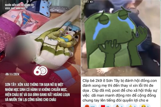 Cô bé lớp 8 ở Sơn Tây bị 